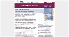 Desktop Screenshot of classicalmusicinitiative.publicradio.org