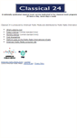 Mobile Screenshot of classical24.publicradio.org