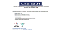 Tablet Screenshot of classical24.publicradio.org